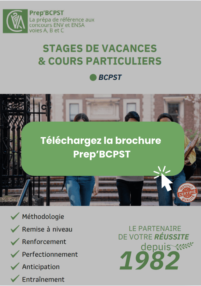 Brochure BCPST - stages de vacances